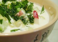 Как готовить окрошку на Айраном?